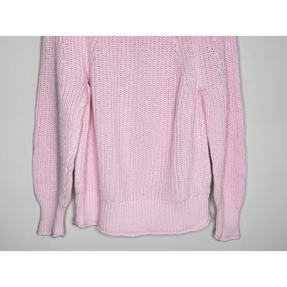 J. Crew Relaxed Long Sleeve Rollneck Knit Pullover Sweater Pink Women's Size S - Picture 7 of 11